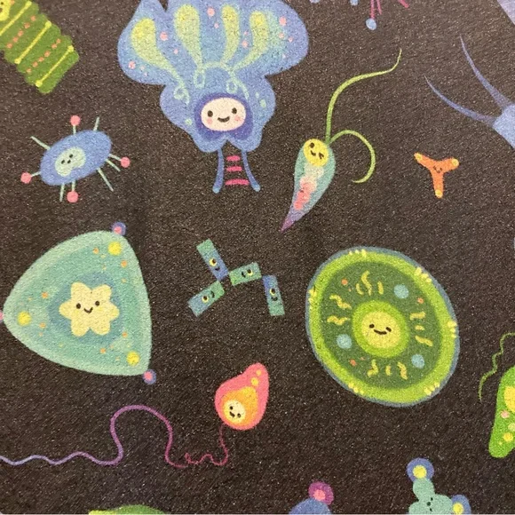 Bella Canvas Phytoplankton Graphic T-Shirt (S Size - Blue, Black & Green) - Picture 3 of 7